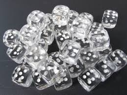 Chessex 36ct 12mm D6 - CT/WT